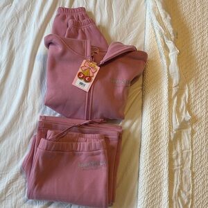Juicy Couture Dusty Rose Zip Hoodie & Joggers Set